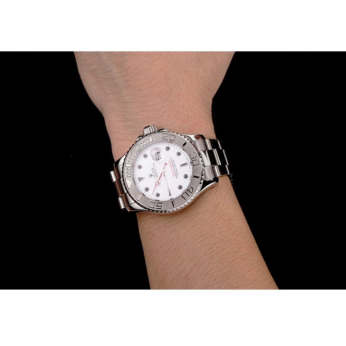 Aaa replica watch Stainless Yacht-Master And Dial Bracelet Case White Rolex Steel 0627